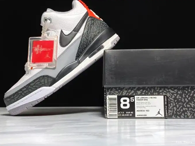 Kick Theory Fire Red Air NRG Jordan Tinker Retro 3 AQ3835-160 mens 0503